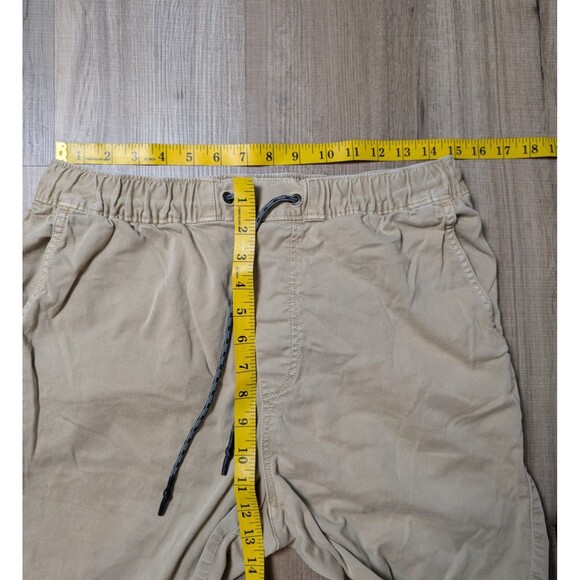American Eagle Size M Jogger Pants Khaki Beige Drawstring Elastic Waist Pockets - Picture 9 of 10